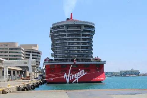 Exterior of Valiant Lady (Virgin Voyages)